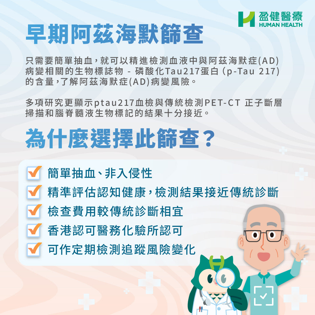 早期阿茲海默症篩查 (HCEAD01)