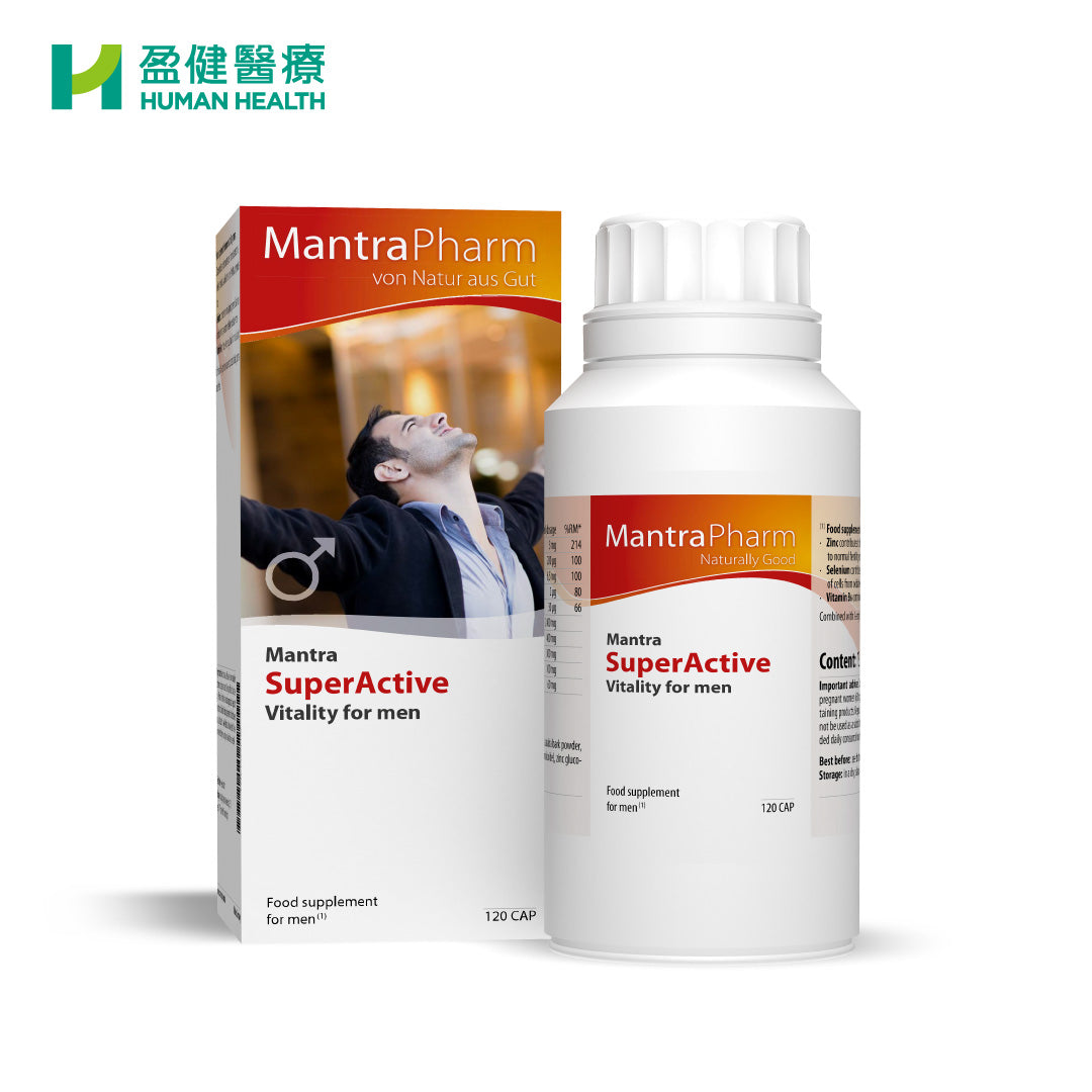 Mantrapharm Super Active Vitality For Men Capsule 120s (R-MAP010)